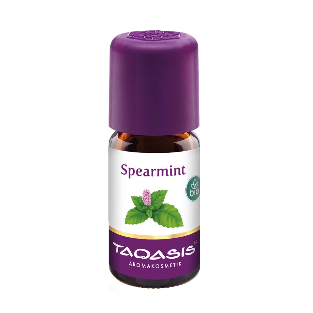 Mięta Zielona (Kędzierzawa)(Spearmint) Bio, 5 ml, Mentha spicata - USA, 100% naturalny olejek eteryczny, Taoasis